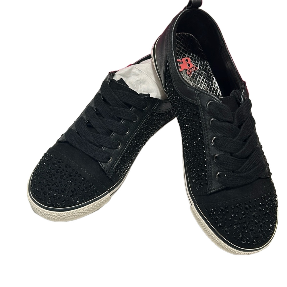 GB girls color black style fancee shoes size 2 NWT